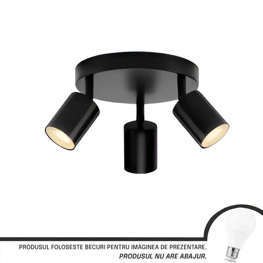 Lustra Joom cu Proiectoare Rotund, 3 X GU10, Negru Lustre Moderne Default Title Alessandro Design