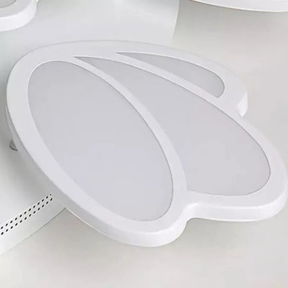 Lustra LED cu telecomanda TULIP 47W, 3 Petale, lumina Rece/Calda/Neutra, Dimabila, Alb