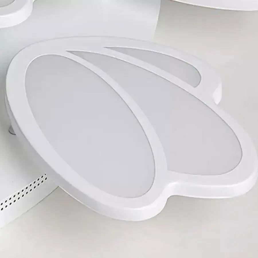 Lustra LED cu telecomanda TULIP 47W, 3 Petale, lumina Rece/Calda/Neutra, Dimabila, Alb