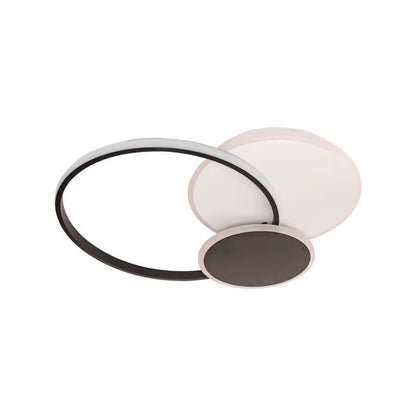 Lustra LED cu telecomanda KILLIAN 46W, 3 Cercuri, lumina Rece/Calda/Neutra, Dimabila, Negru Alb