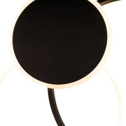 Lustra LED cu telecomanda KILLIAN 46W, 3 Cercuri, lumina Rece/Calda/Neutra, Dimabila, Negru Alb