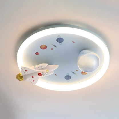 Lustra LED CONSTELATION 49W, Diametru 49cm, lumina Rece/Calda/Neutra, Alb Albastru