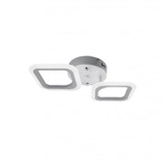 Lustra LED ERIKA 11W, 2 Patrate, lumina Neutra, Alb