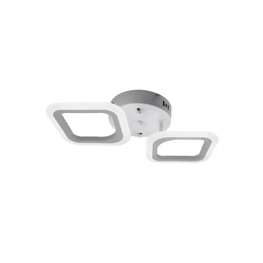 Lustra LED ERIKA 11W, 2 Patrate, lumina Neutra, Alb