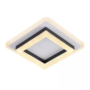 Lustra LED MODERNA 29W, Lungime 20 cm, Patrata, lumina Rece/Calda/Neutra, Negru