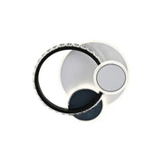 Lustra LED cu cristal GELLA 48W,  Rotunda, lumina Rece/Calda/Neutra, Alb Negru