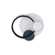 Lustra LED cu cristal GELLA 48W,  Rotunda, lumina Rece/Calda/Neutra, Alb Negru