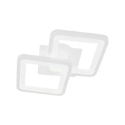 Lustra LED GIANI 26W, 2 Patrate, lumina Rece/Calda/Neutra , Alb