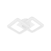 Lustra LED GIANI 26W, 2 Patrate, lumina Rece/Calda/Neutra , Alb
