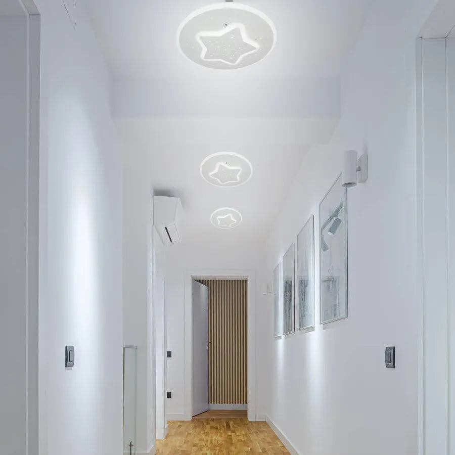 Lustra LED HEATH STEA, 30W, Diametru 20cm, lumina Neutra, Alb