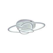 Lustra LED cu telecomanda TIANA 83W, 3 Elipse, lumina Rece/Calda/Neutra, Dimabila, Alb