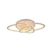 Lustra LED cu telecomanda TIANA 83W, 3 Elipse, lumina Rece/Calda/Neutra, Dimabila, Alb