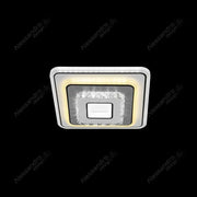 Lustra LED cu cristal MITA 39W, Patrata, Lumina Rece/Calda/Neutra, Alb