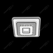 Lustra LED cu cristal MITA 39W, Patrata, Lumina Rece/Calda/Neutra, Alb