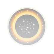 Lustra LED GUARELLA, 39W, lumina Rece/Calda/Neutra, Alb