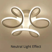 Lustra LED PANZEA 36W, lumina Rece/Calda/Neutra, Alb