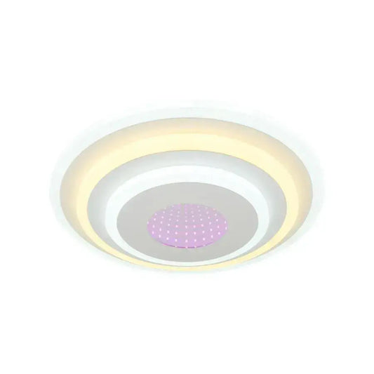 Lustra LED NIVARA 3D 20W, Diametru 30cm, lumina Rece/Calda/Neutra, Alb
