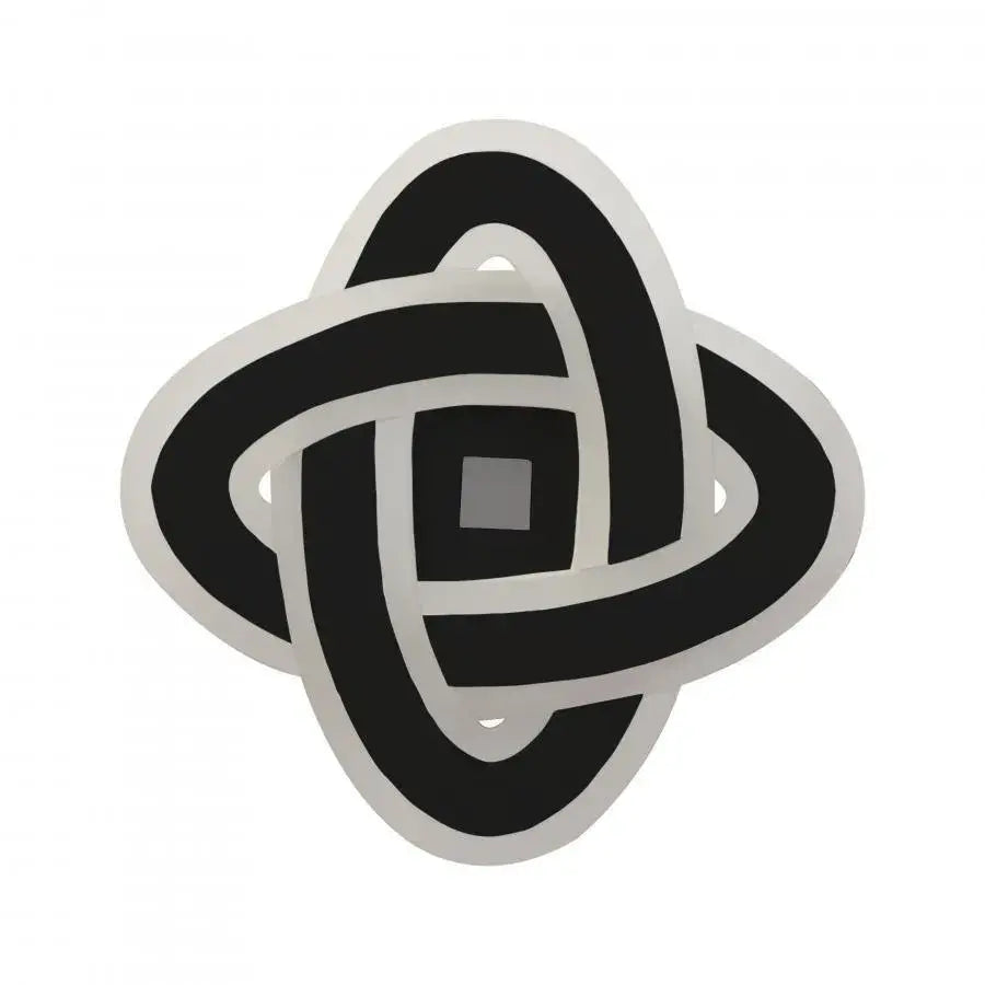 Lustra LED CRINELLA 44W, Diametru 23cm, lumina Rece/Calda/Neutra, Negru