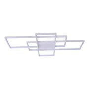 Lustra LED cu telecomanda LANDEN 184W, 3 Elemente, lumina Rece/Calda/Neutra, Dimabila, Alb