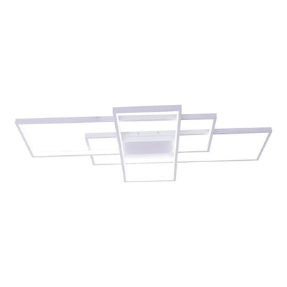 Lustra LED cu telecomanda LANDEN 184W, 3 Elemente, lumina Rece/Calda/Neutra, Dimabila, Alb