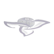 Lustra LED cu telecomanda LOTUS 32W, 3 Petale, lumina Rece/Calda/Neutra, Dimabila, Alb