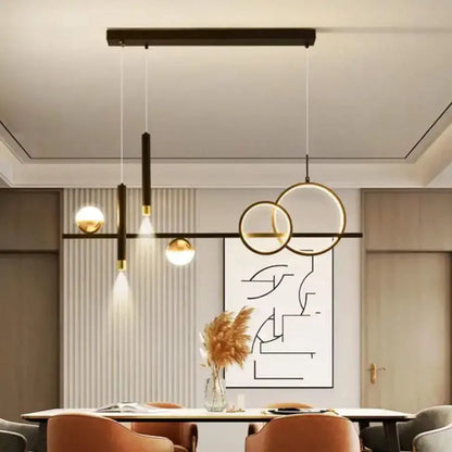 Lustra LED suspendata cu telecomanda DAMARA 44W, lumina Rece/Calda/Neutra, Dimabila, Negru, Inaltime Reglabila