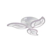 Lustra LED cu telecomanda LAURICE 33W, 3 Petale, lumina Rece/Calda/Neutra, Dimabila, Alb