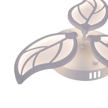 Lustra LED cu telecomanda LAURICE 33W, 3 Petale, lumina Rece/Calda/Neutra, Dimabila, Alb