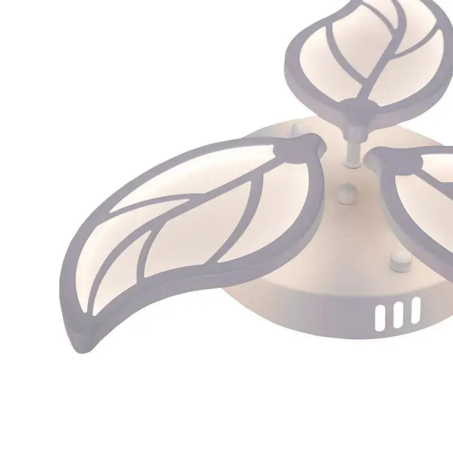 Lustra LED cu telecomanda LAURICE 33W, 3 Petale, lumina Rece/Calda/Neutra, Dimabila, Alb