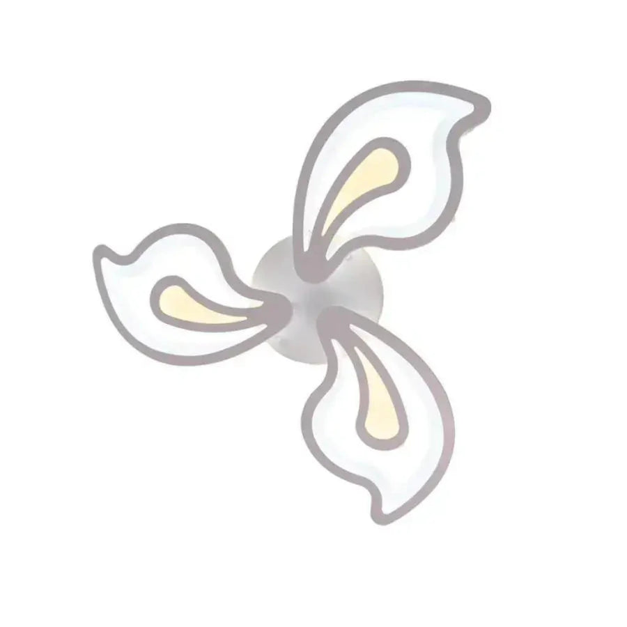 Lustra LED cu telecomanda GLORIOSA 68W, 3 Petale, lumina Rece/Calda/Neutra, Dimabila, Alb