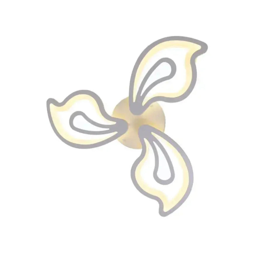 Lustra LED cu telecomanda GLORIOSA 68W, 3 Petale, lumina Rece/Calda/Neutra, Dimabila, Alb