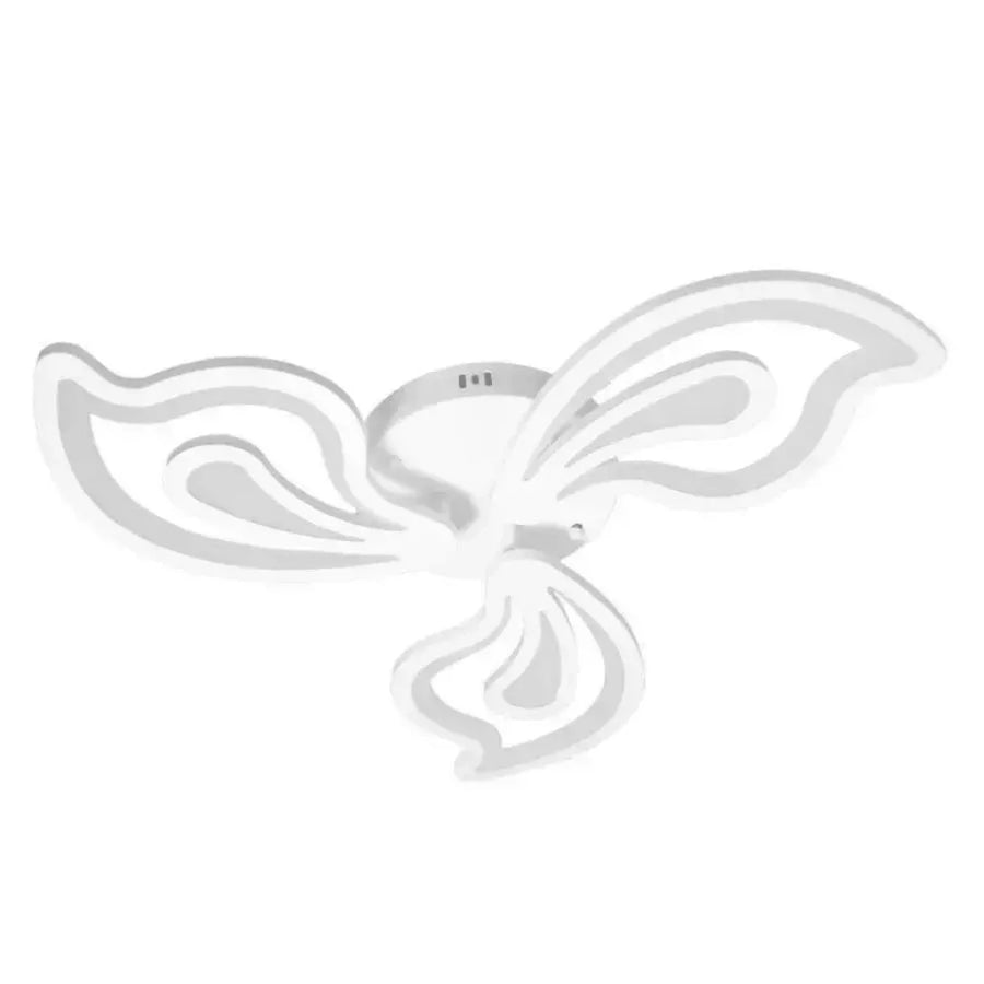 Lustra LED cu telecomanda GLORIOSA 68W, 3 Petale, lumina Rece/Calda/Neutra, Dimabila, Alb