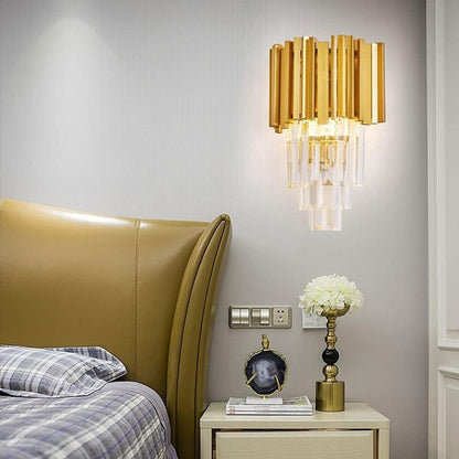 Aplica Candelabru Cristal BLOIS Piccolo, 2xE14, Auriu