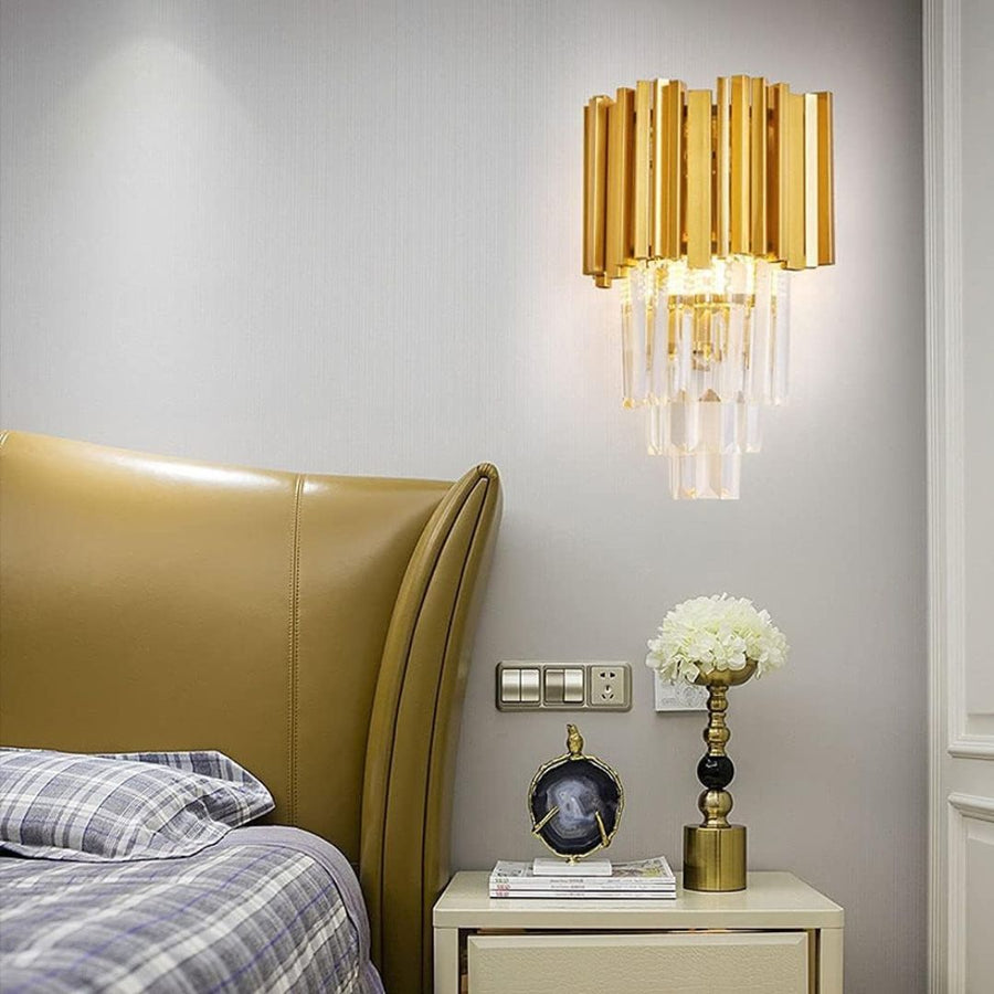 Aplica Candelabru Cristal BLOIS Piccolo, 2xE14, Auriu