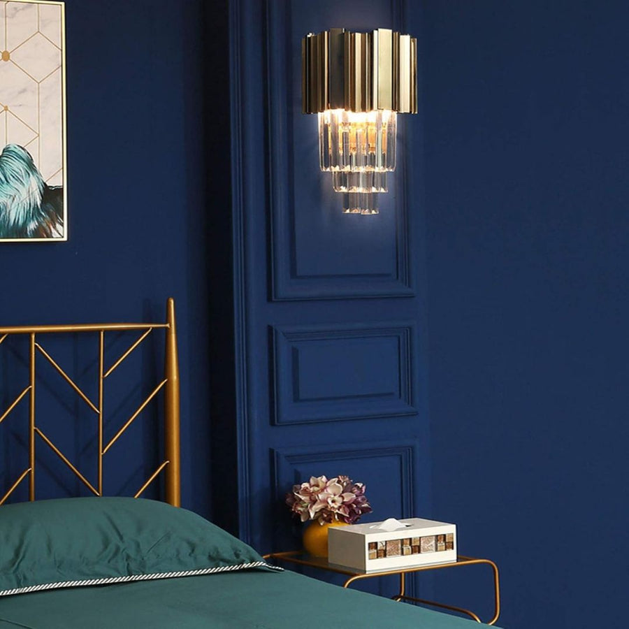 Aplica Candelabru Cristal BLOIS Piccolo, 2xE14, Auriu