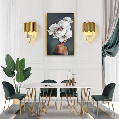 Aplica Candelabru Cristal BLOIS Piccolo, 2xE14, Auriu