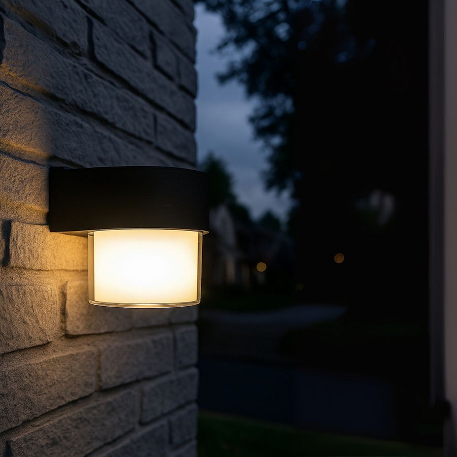 Aplica LED Exterior MIRA, 1 Sursa de lumina, Lumina Calda, Negru