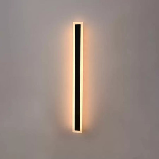 Aplica LED de Exterior Mack, Lungime 90cm, 10W, IP65, Metal, Liniar, Negru Aplice de Exterior Default Title Alessandro Design