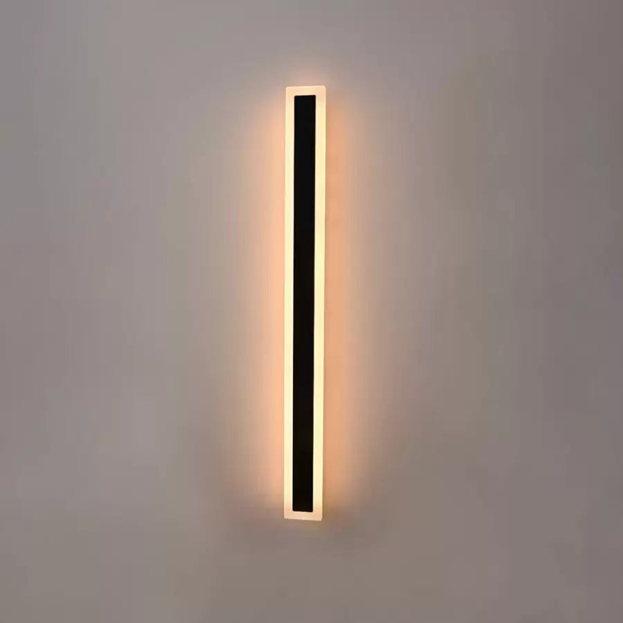 Aplica LED de Exterior Mack, Lungime 90cm, 10W, IP65, Metal, Liniar, Negru