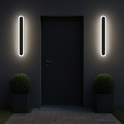 Aplica LED de Exterior SUHA, Lungime 30cm, 4W, IP65, Metal, Liniar, Negru