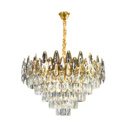 Candelabru Cristal ALHAMBRA Eleganza 8x E14, Diametru 49cm, Auriu Lucios, Inaltime Reglabila