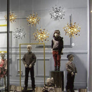 Candelabru Modern, CAPRICIO Allegro, 2xE14, Diametru 40cm, Auriu, Inaltime Reglabila