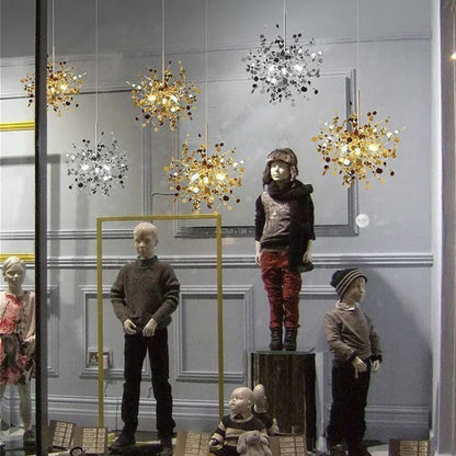 Candelabru Modern, CAPRICIO Allegro, 2xE14, Diametru 40cm, Auriu, Inaltime Reglabila