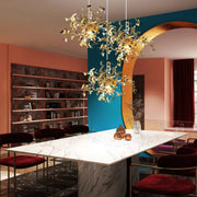 Candelabru Modern, CAPRICIO Allegro, 2xE14, Diametru 40cm, Auriu, Inaltime Reglabila