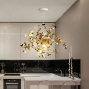 Candelabru Modern, CAPRICIO Allegro, 2xE14, Diametru 40cm, Auriu, Inaltime Reglabila