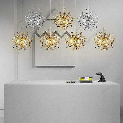 Candelabru Modern, CAPRICIO Allegro, 2xE14, Diametru 40cm, Auriu, Inaltime Reglabila