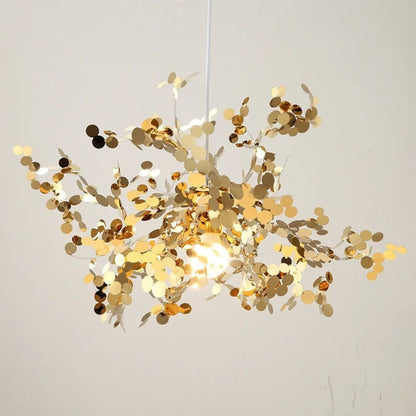 Candelabru Modern, CAPRICIO Allegro, 2xE14, Diametru 40cm, Auriu, Inaltime Reglabila