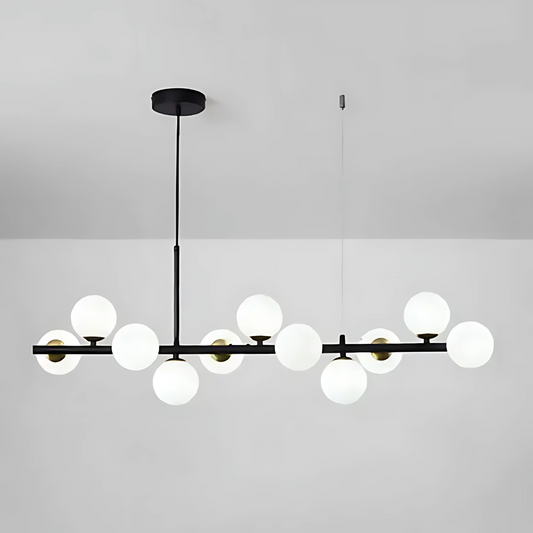 Lustra cu bec moderna LOFT Pavilion, 11x G9, Negru, Metal, Inaltime Reglabila