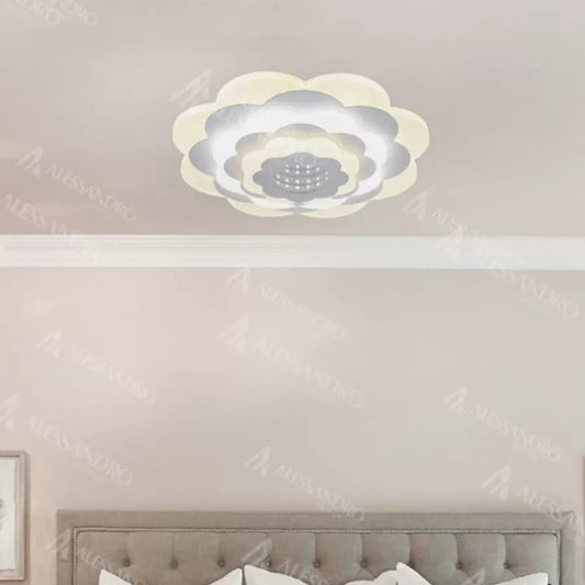 Lustra LED NEXA 3D, 36W, Diametru 24cm, lumina Rece/Calda/Neutra, Alb