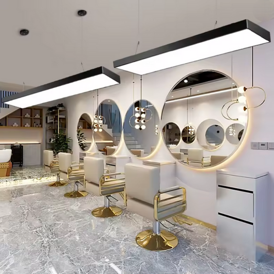 Lustra LED suspendata DARIN, 96W, Inaltime Reglabila, Lumina Rece, Negru